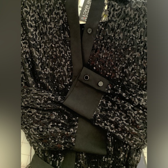 🆕 Women's Button-Front A-Line Sequin Lace Dress. - Picture 15 of 17